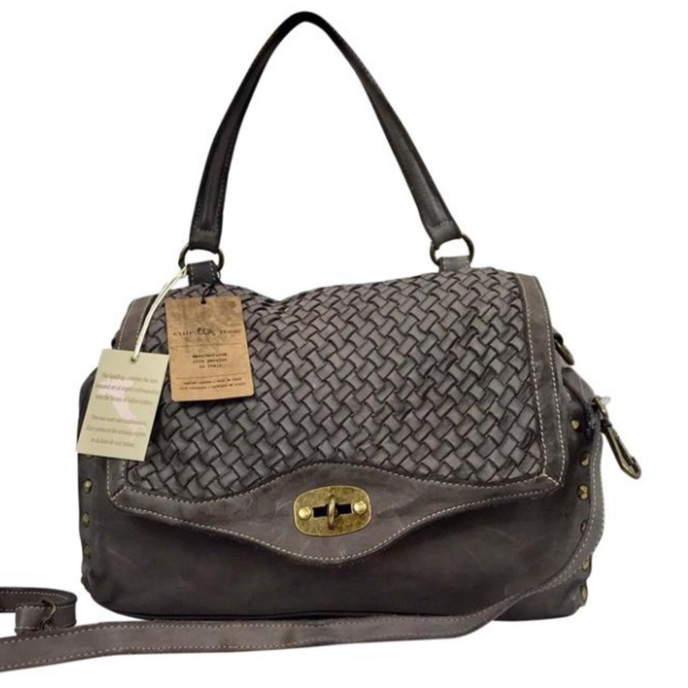 Cuir Rose luxury Made In Italy crossbody handbag